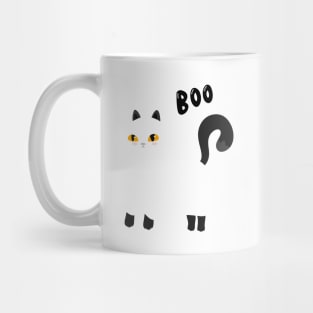 Boo ghost cat Mug